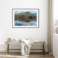 Adirondack Mountains Landscape Color Poster