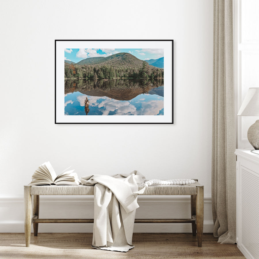Adirondack Mountains Landscape Color Poster