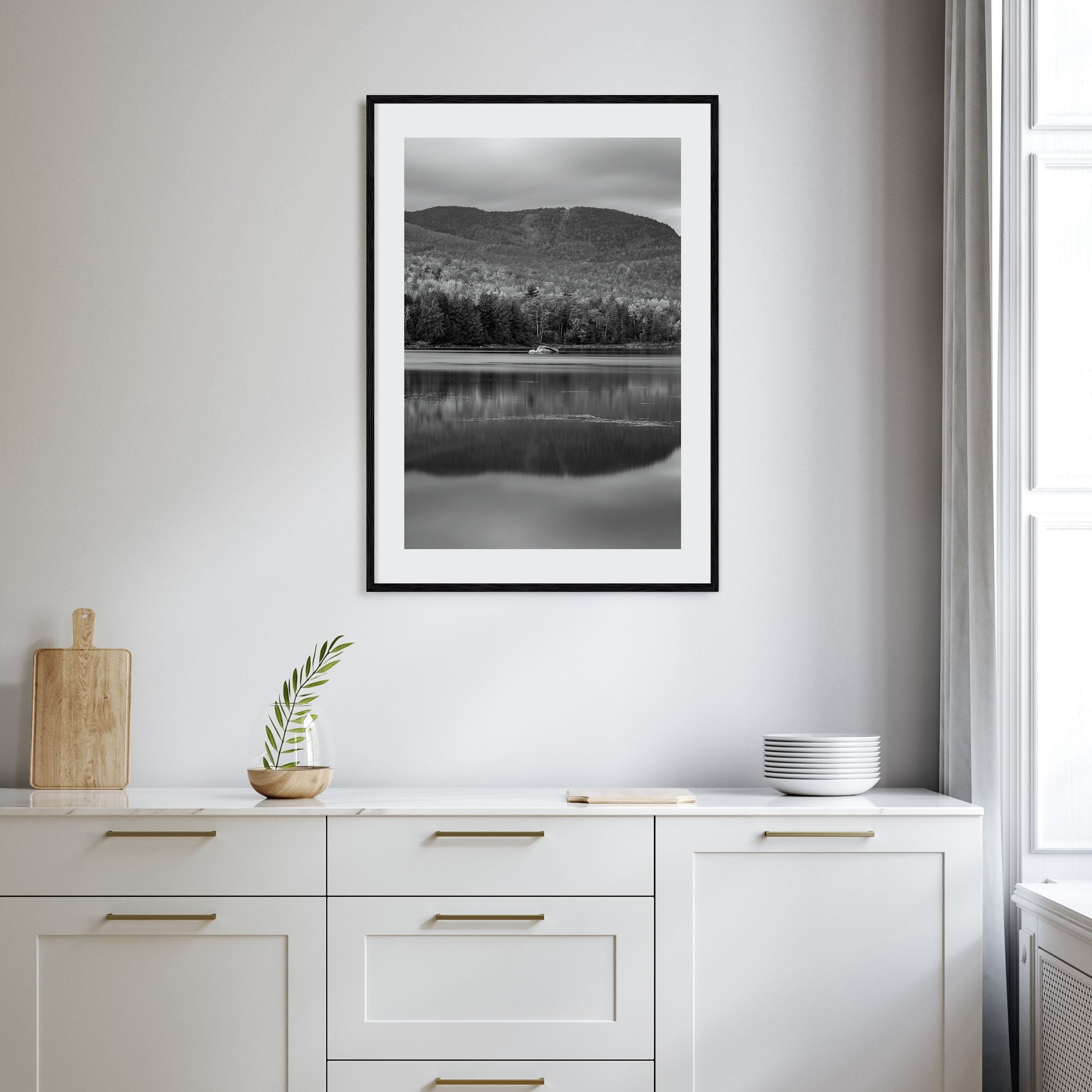 Adirondack Mountains Photo B&W No 1 Poster