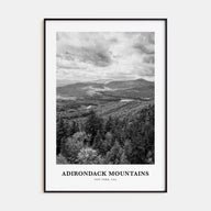 Adirondack Mountains Portrait B&W Poster