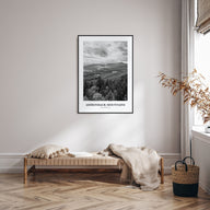 Adirondack Mountains Portrait B&W Poster