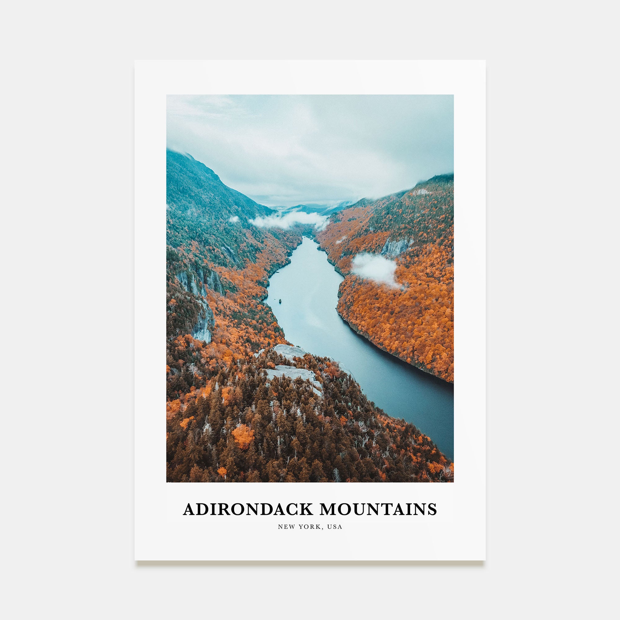 Adirondack Mountains Portrait Color Poster