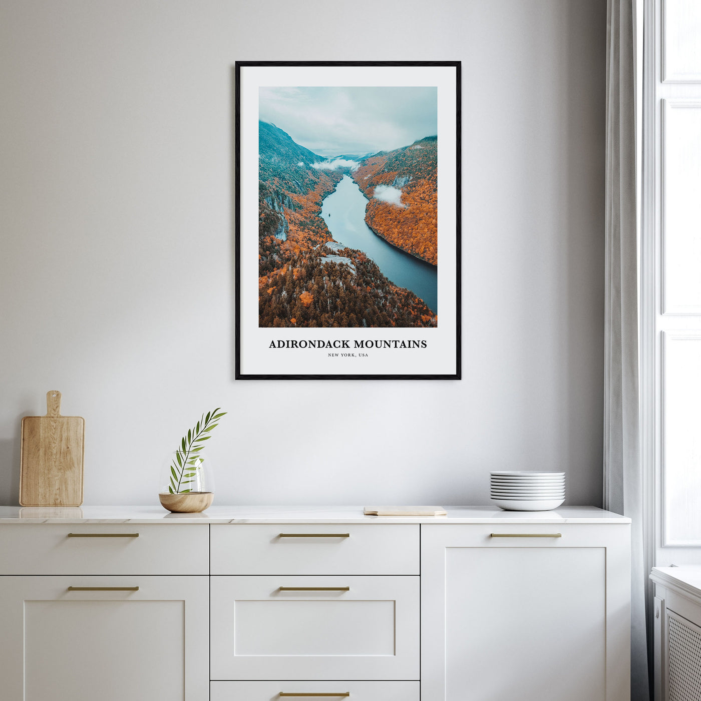 Adirondack Mountains Portrait Color Poster