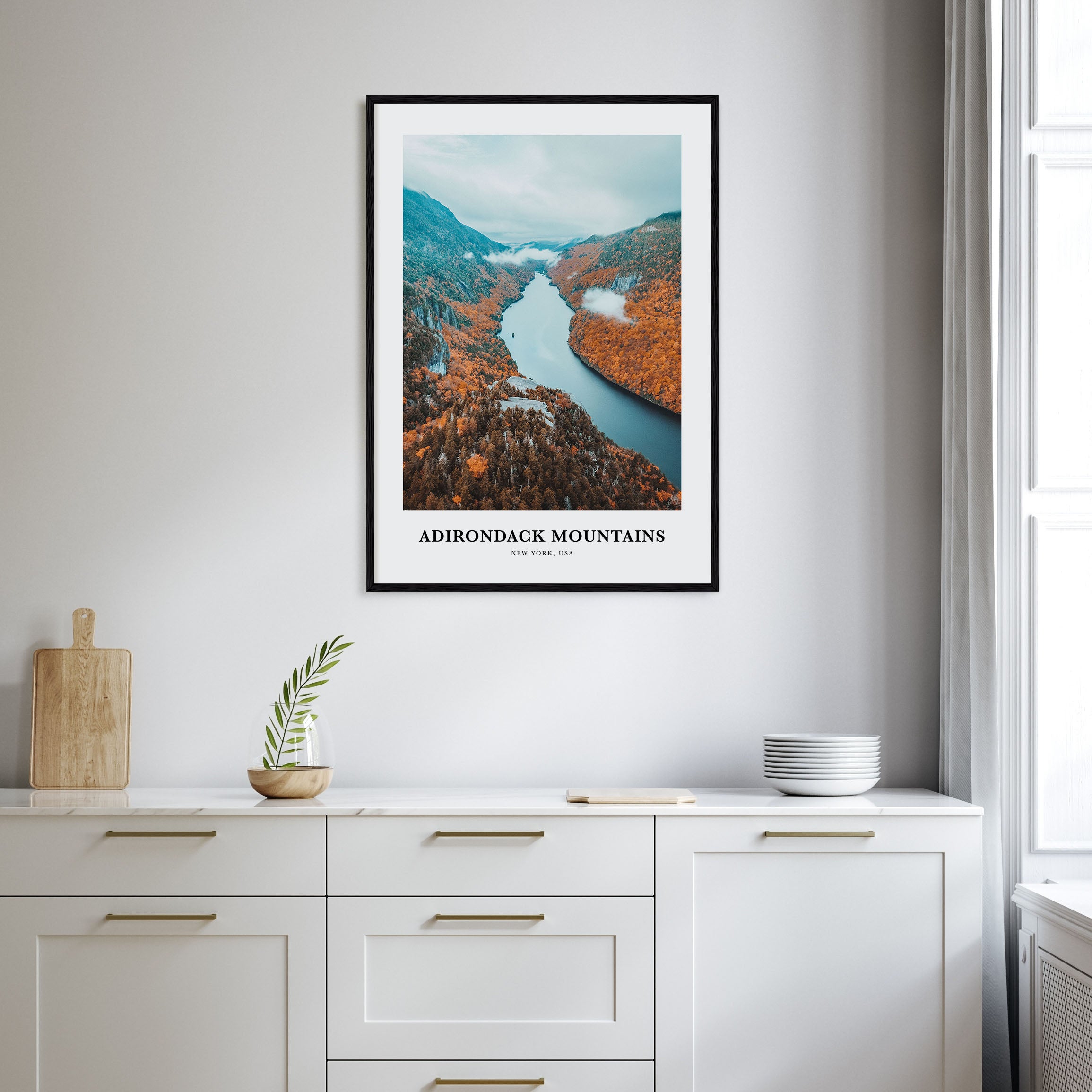 Adirondack Mountains Portrait Color Poster