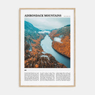 Adirondack Mountains Travel Color Poster