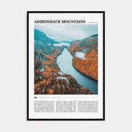Adirondack Mountains Travel Color Poster