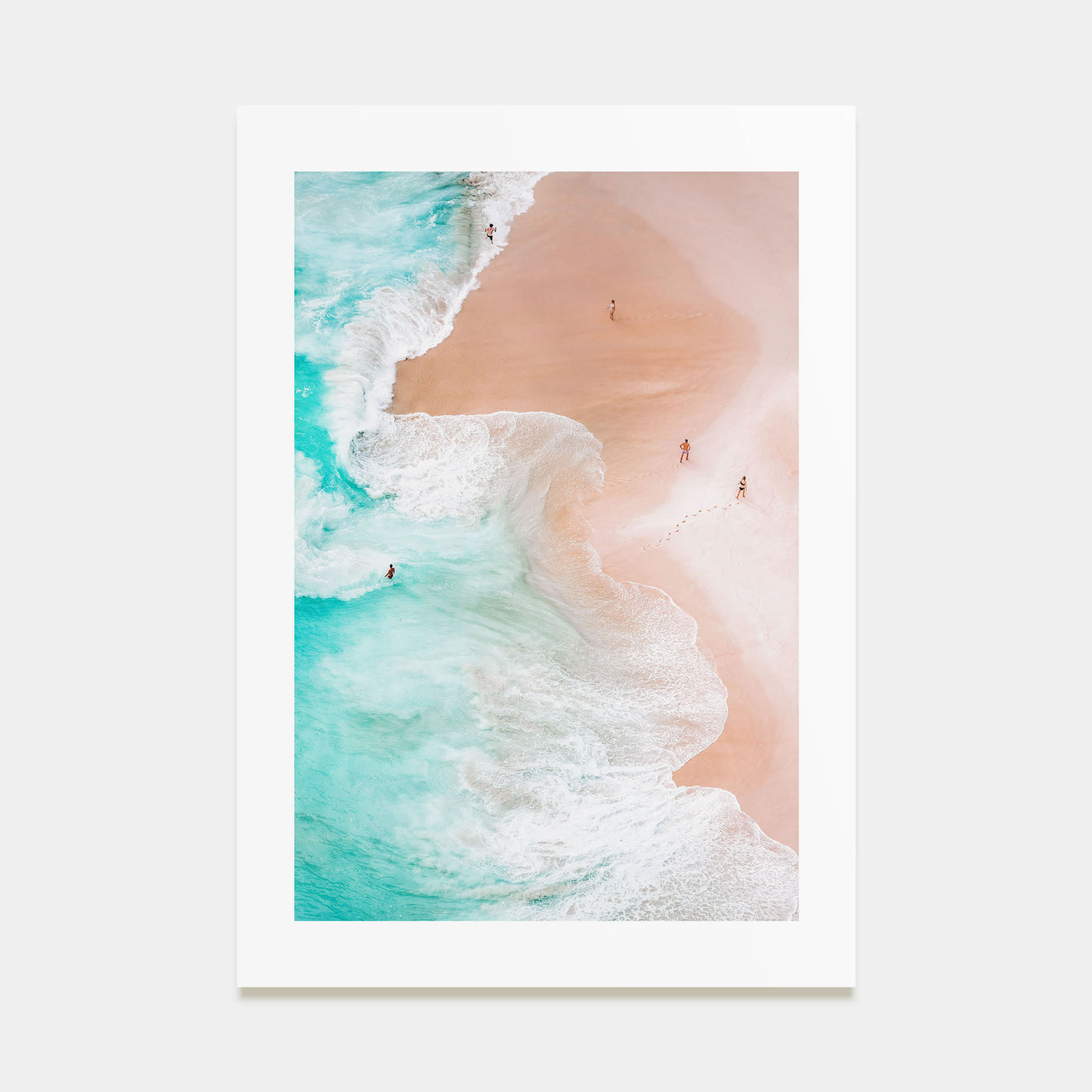 Aerial Beach Waves Photo Color No 1 Poster