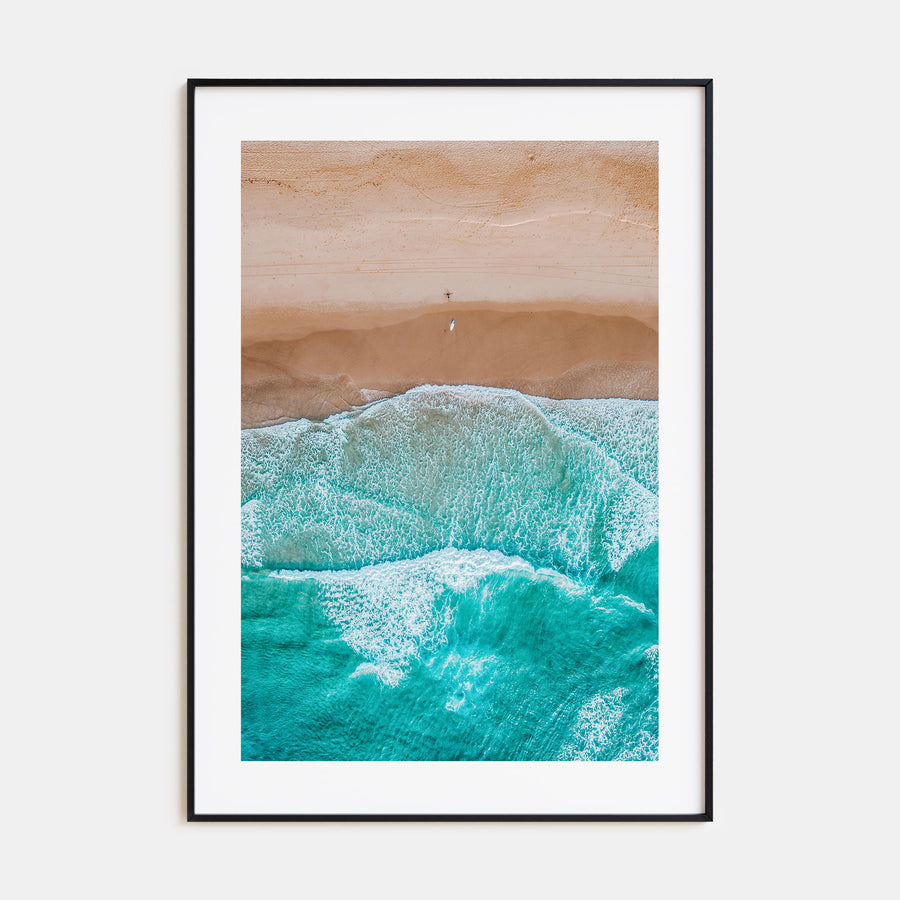 Aerial Beach Waves Photo Color No 2 Poster