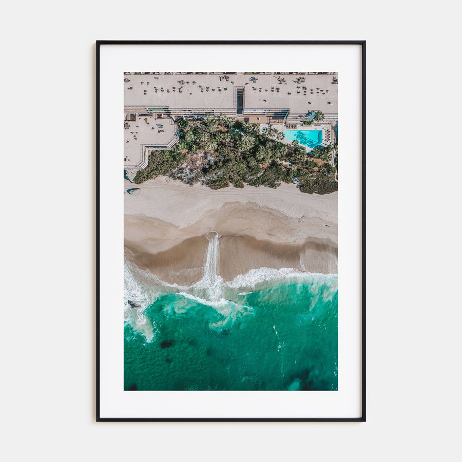 Aerial Beach Waves Photo Color No 3 Poster