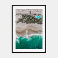 Aerial Beach Waves Photo Color No 3 Poster