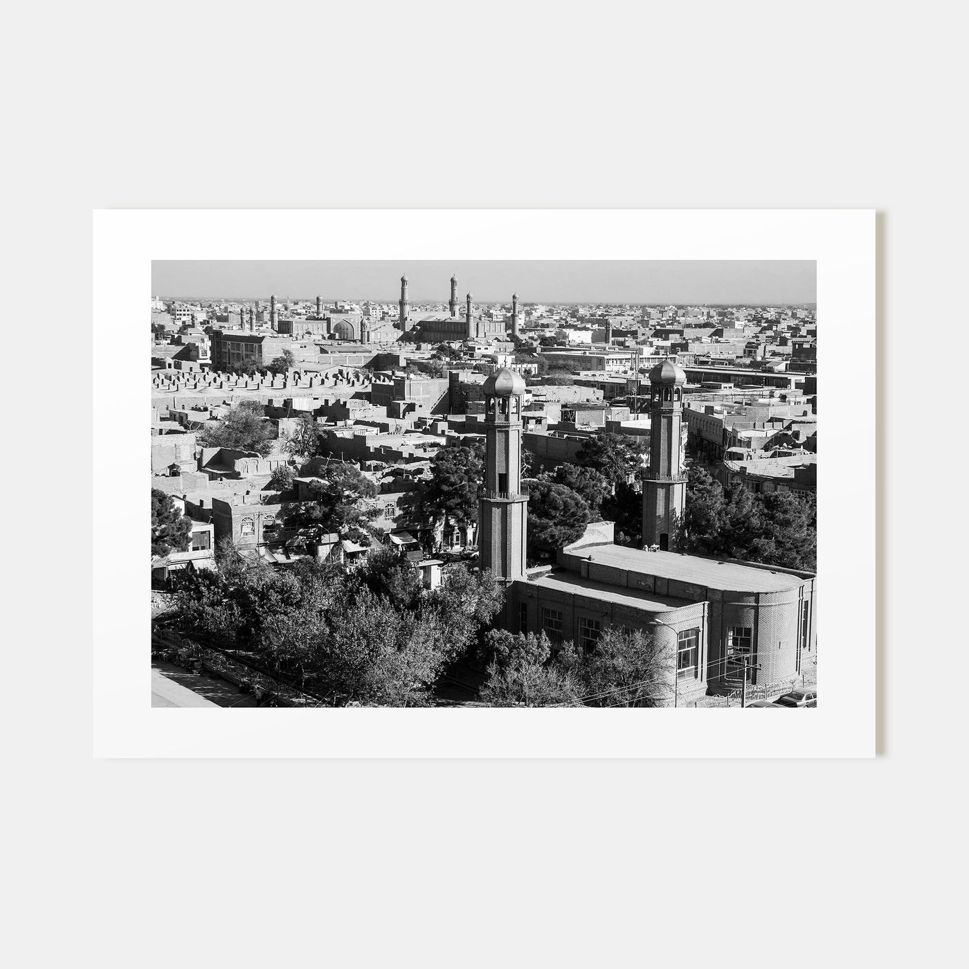 Afghanistan Landscape B&W Poster