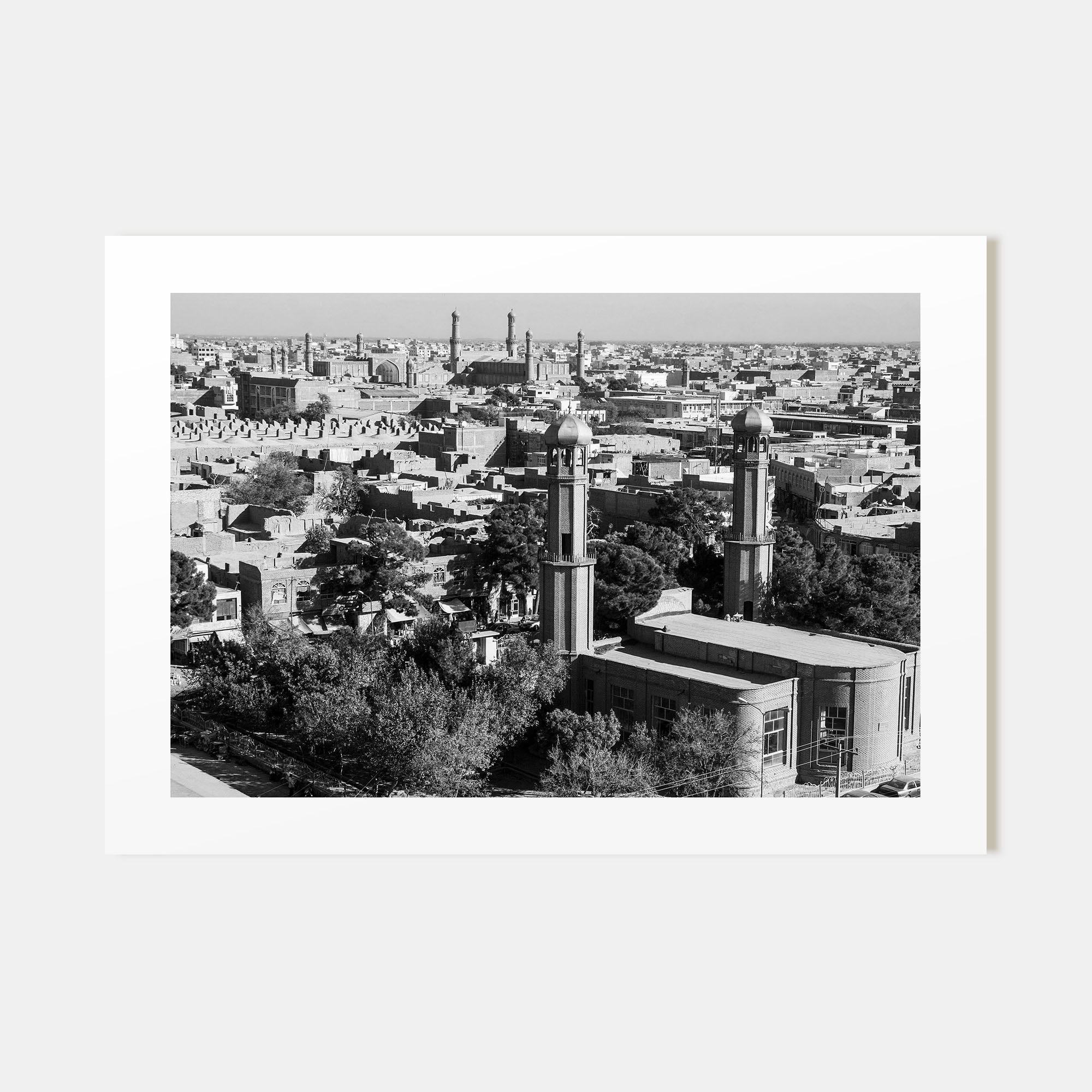 Afghanistan Landscape B&W Poster