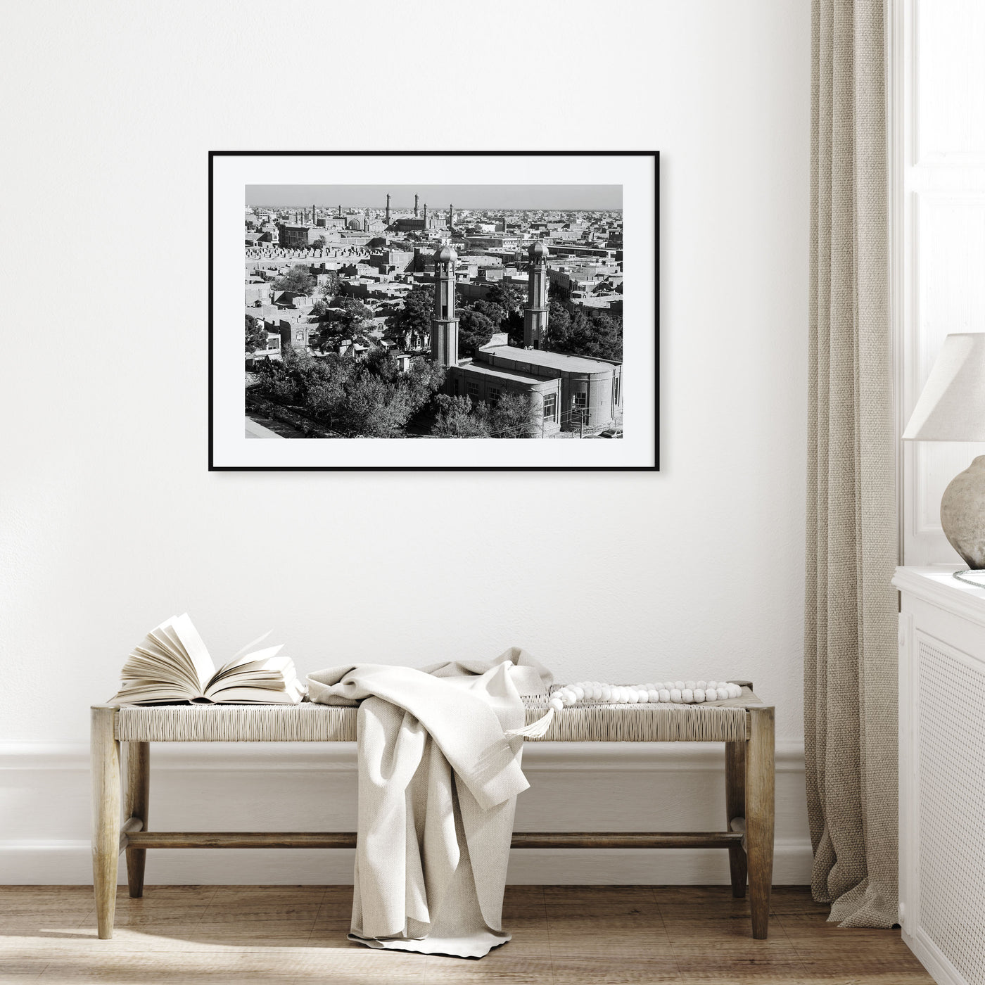 Afghanistan Landscape B&W Poster