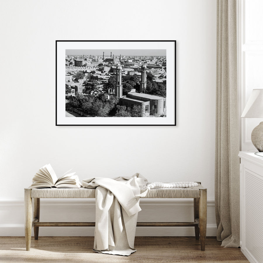 Afghanistan Landscape B&W Poster