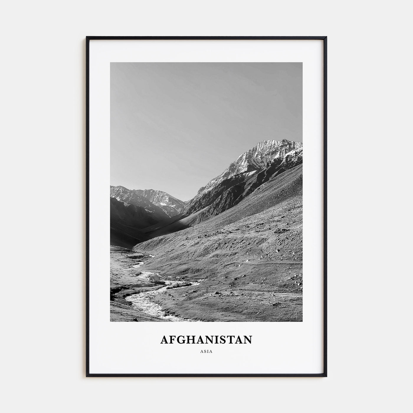 Afghanistan Portrait B&W No 1 Poster