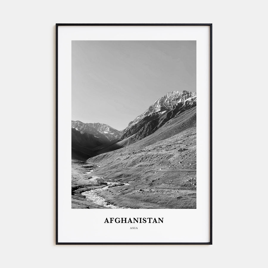 Afghanistan Portrait B&W No 1 Poster