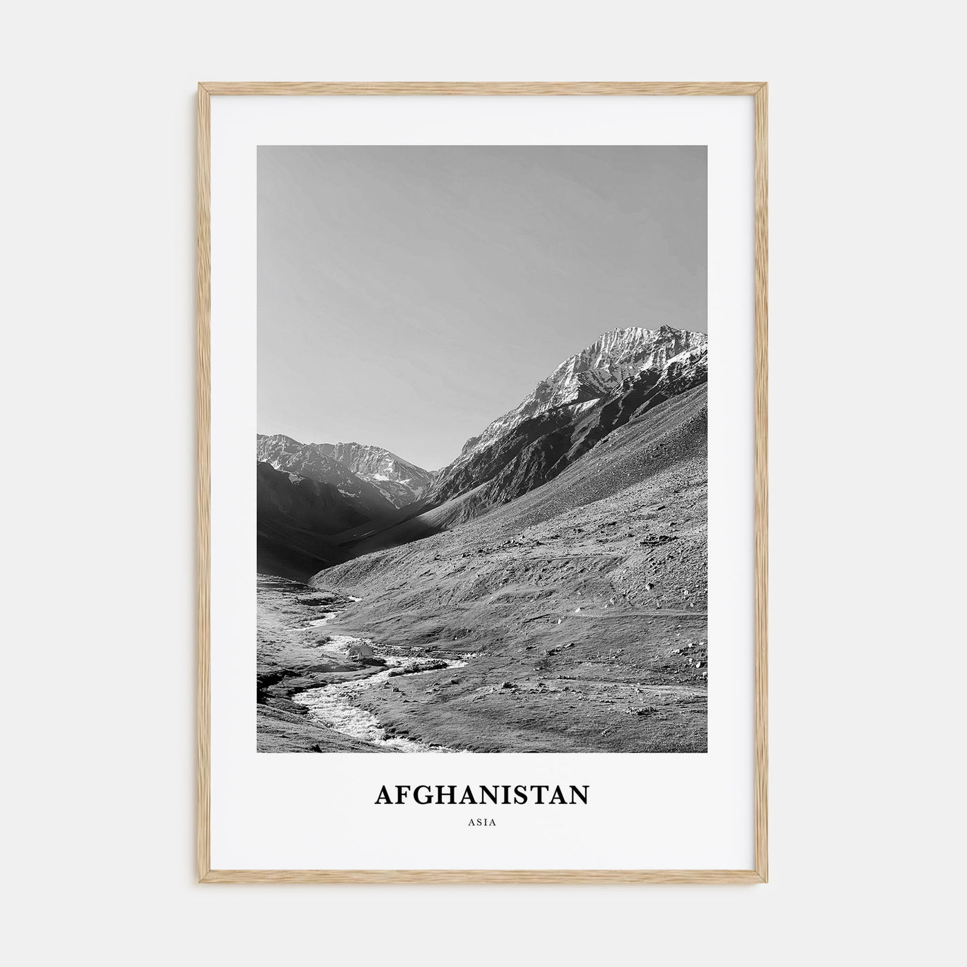 Afghanistan Portrait B&W No 1 Poster
