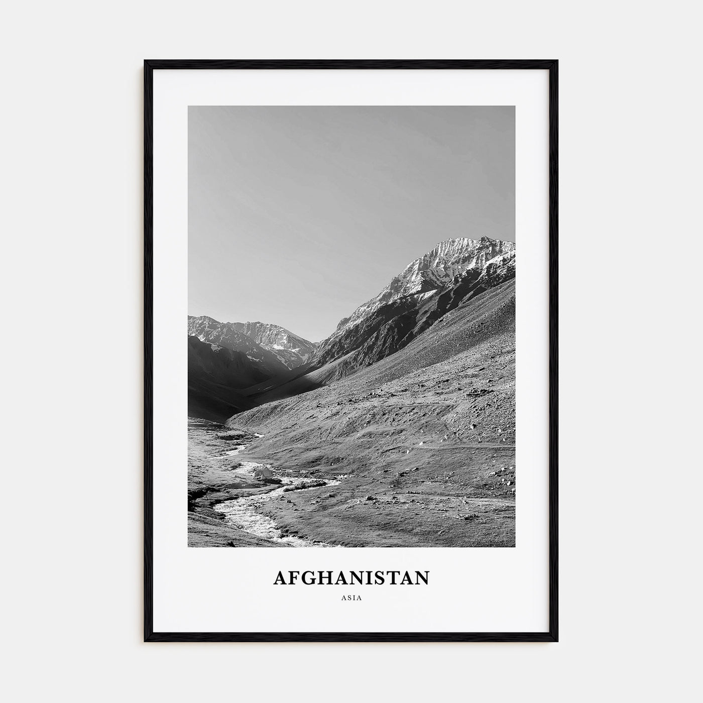 Afghanistan Portrait B&W No 1 Poster