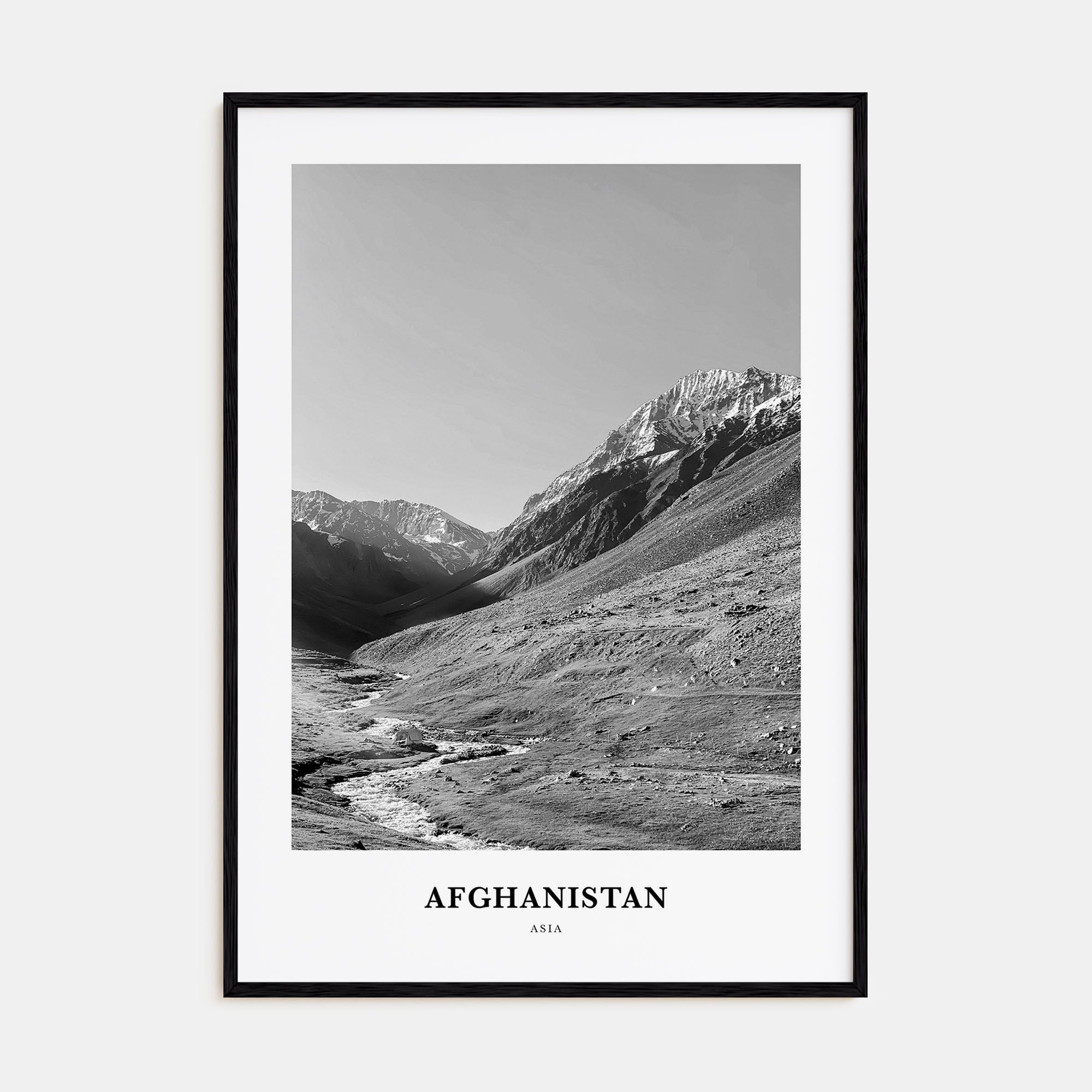 Afghanistan Portrait B&W No 1 Poster