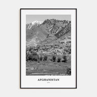 Afghanistan Portrait B&W No 2 Poster