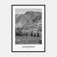 Afghanistan Portrait B&W No 2 Poster
