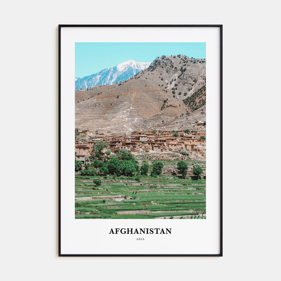 Afghanistan Portrait Color Poster