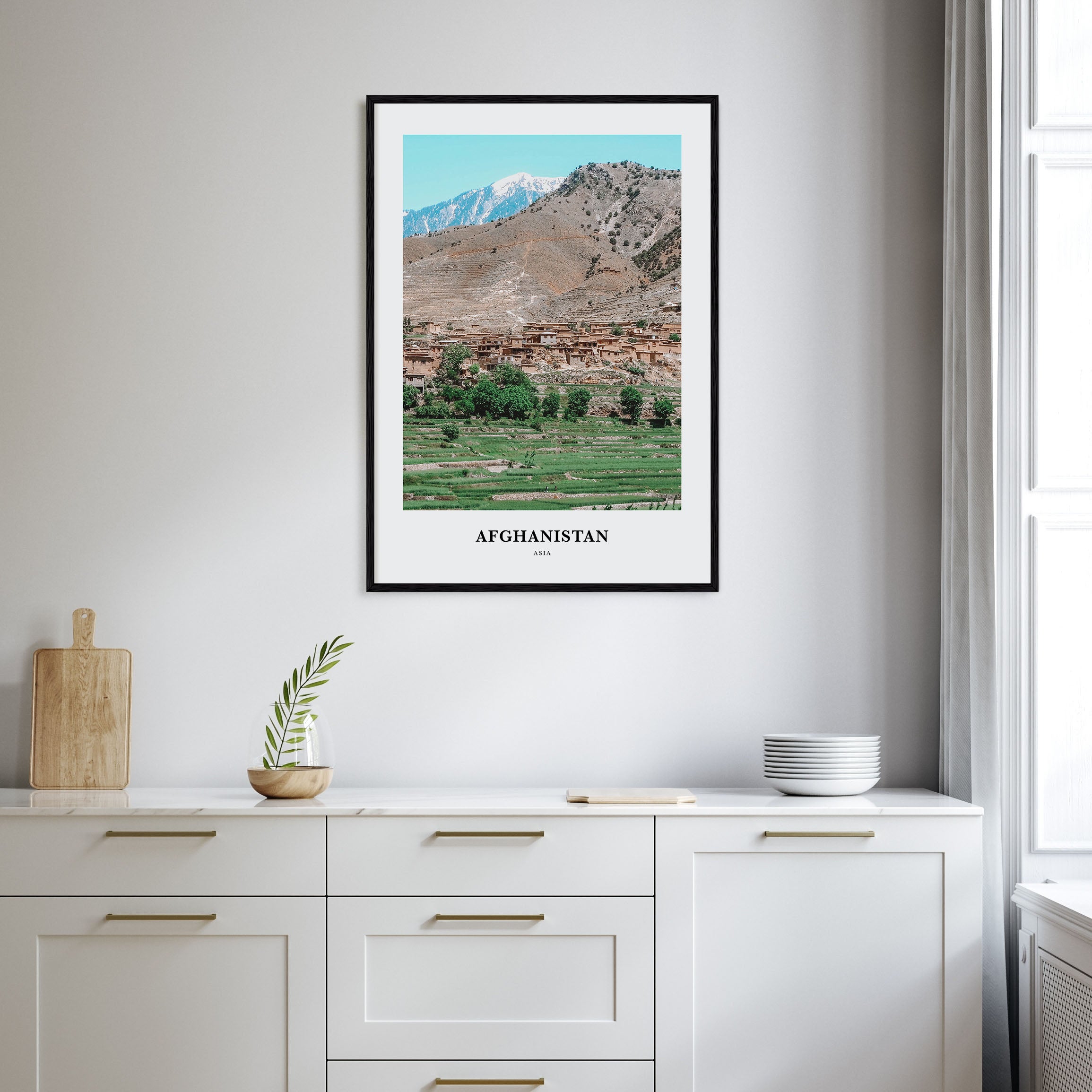 Afghanistan Portrait Color Poster