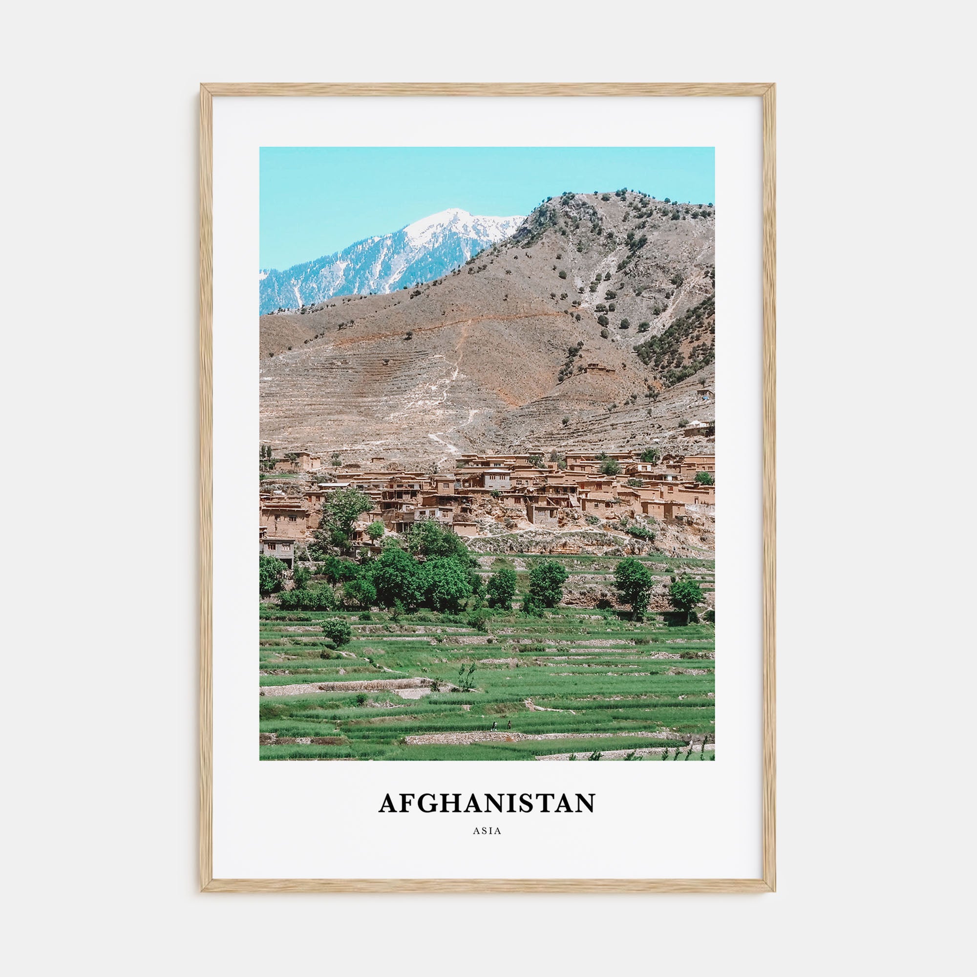 Afghanistan Portrait Color Poster