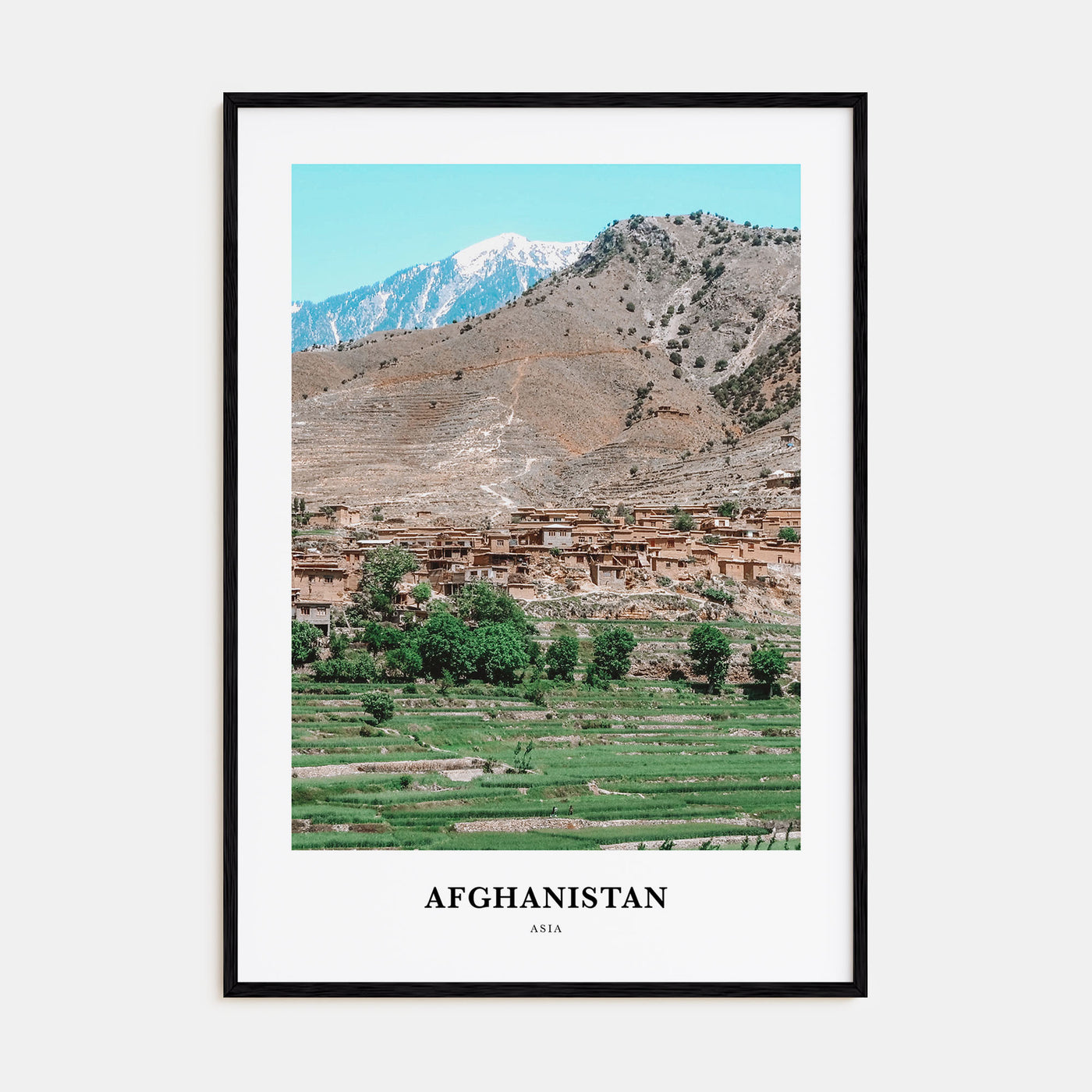 Afghanistan Portrait Color Poster