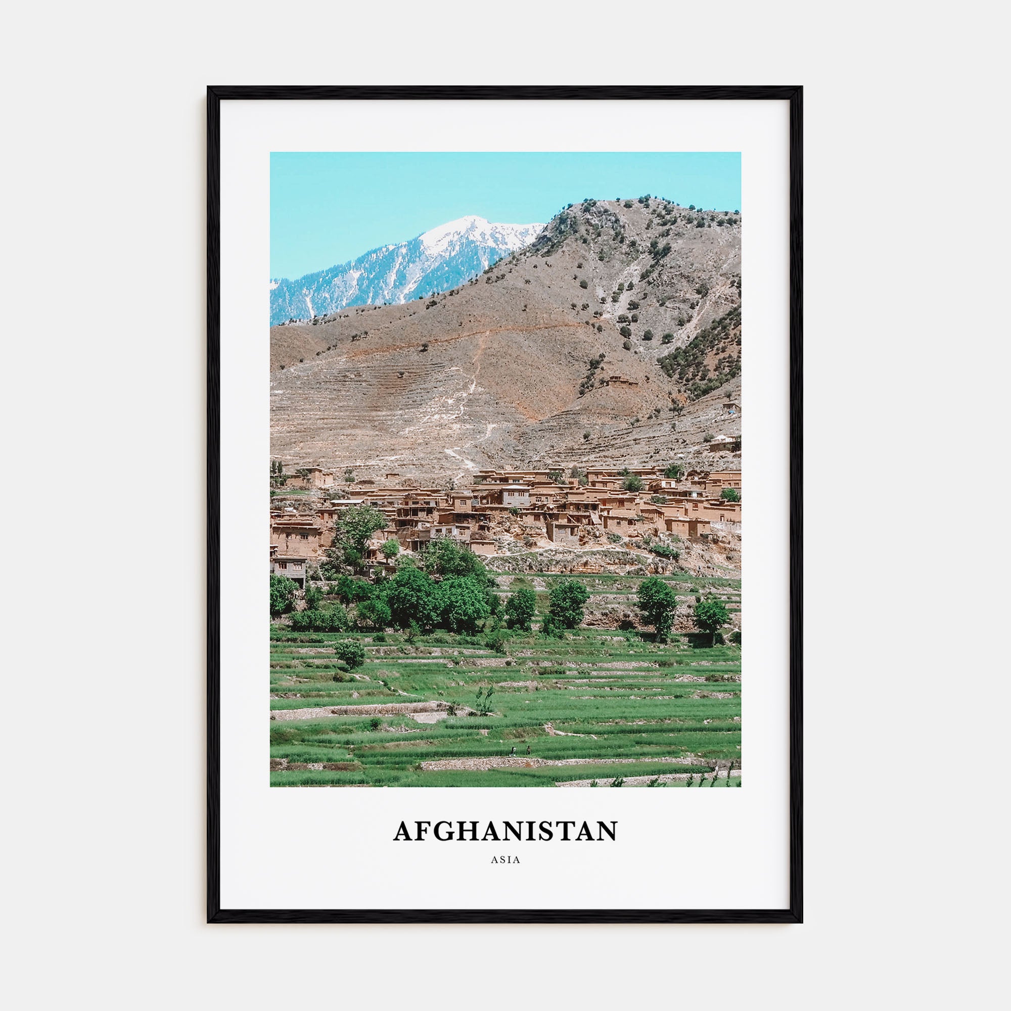 Afghanistan Portrait Color Poster