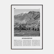 Afghanistan Travel B&W No 2 Poster