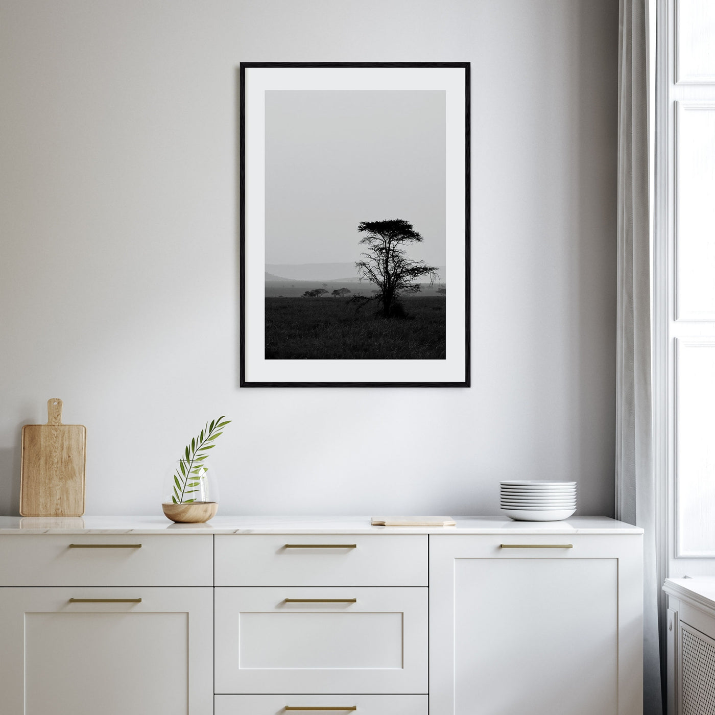 Africa Photo B&W Poster