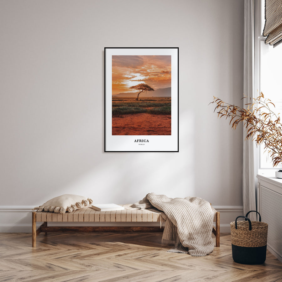 Africa Portrait Color Poster