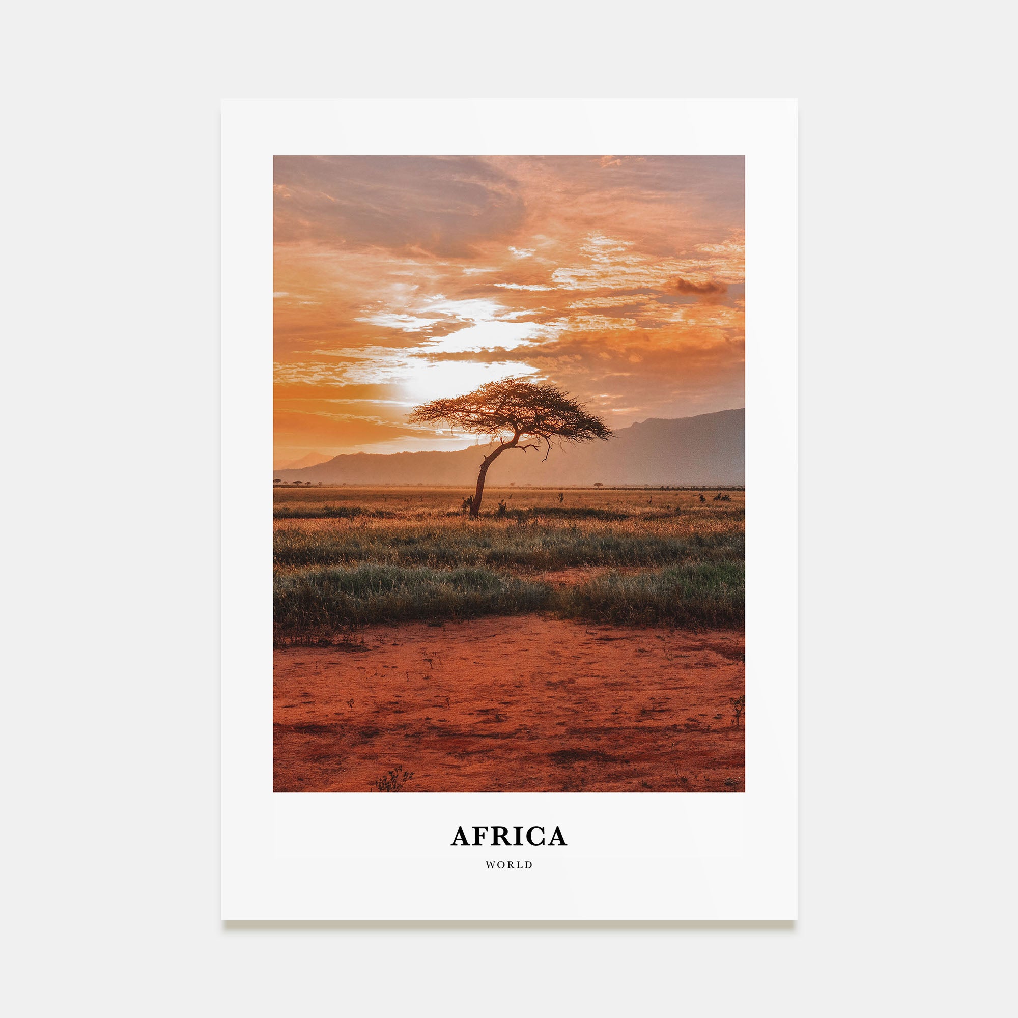 Africa Portrait Color Poster