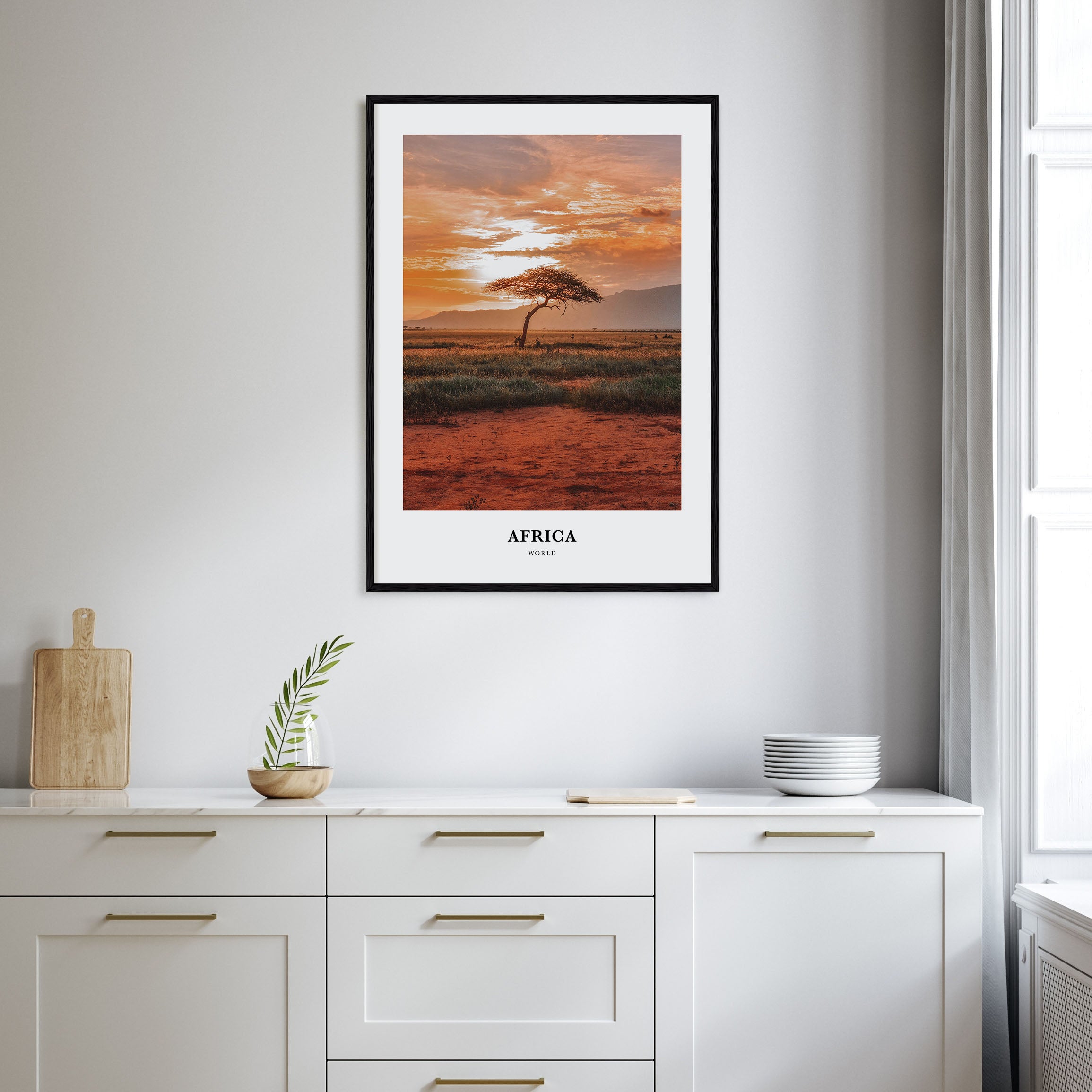 Africa Portrait Color Poster