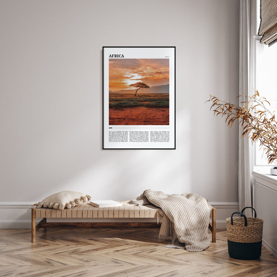 Africa Travel Color Poster