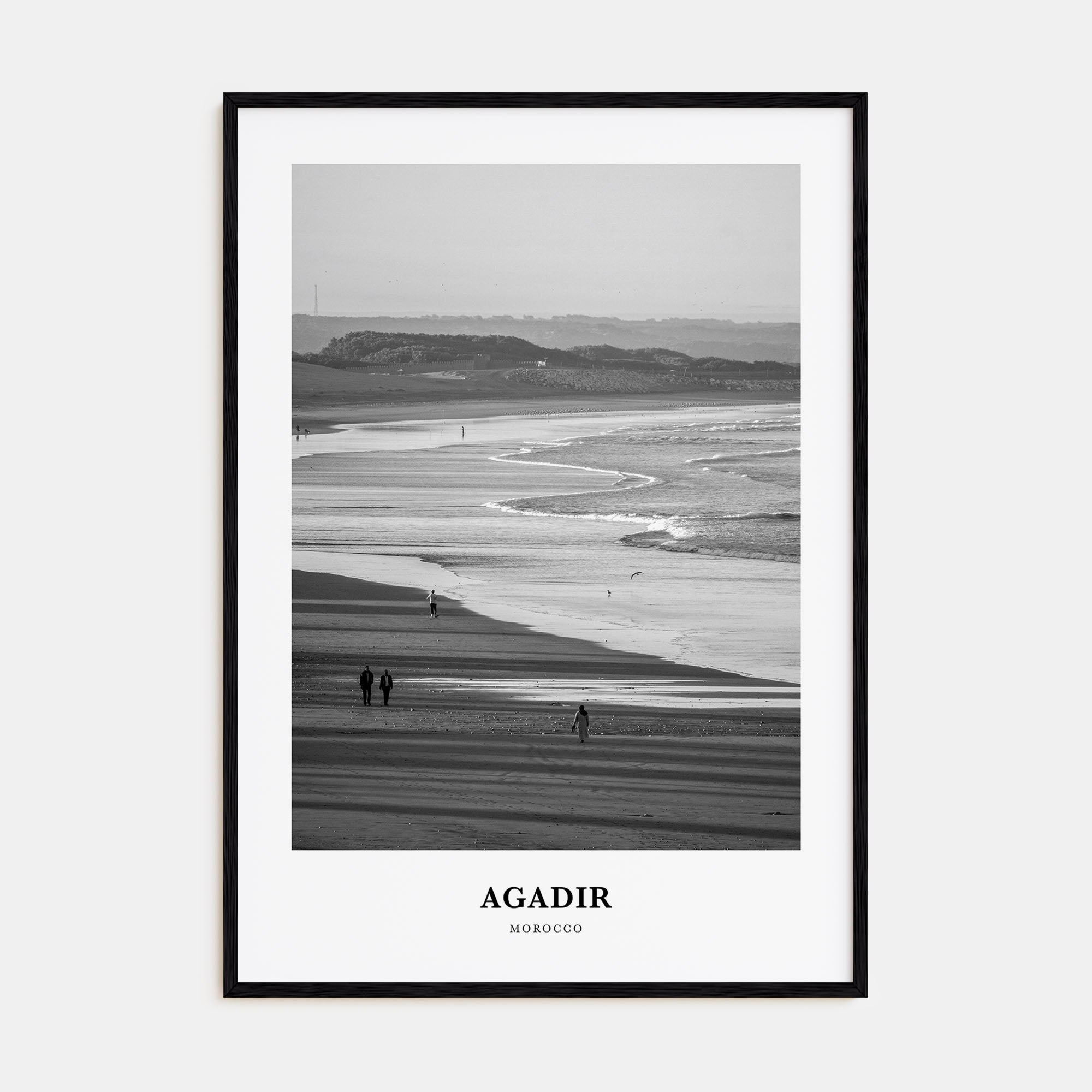 Agadir Portrait B&W Poster