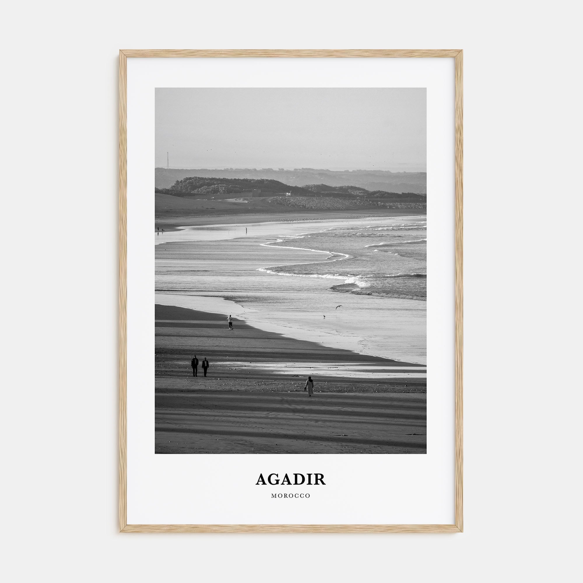 Agadir Portrait B&W Poster