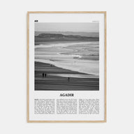Agadir Travel B&W Poster