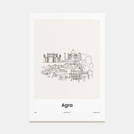 Agra Drawn No 1 Poster