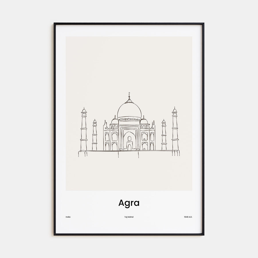 Agra Drawn No 2 Poster