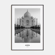 Agra Portrait B&W Poster