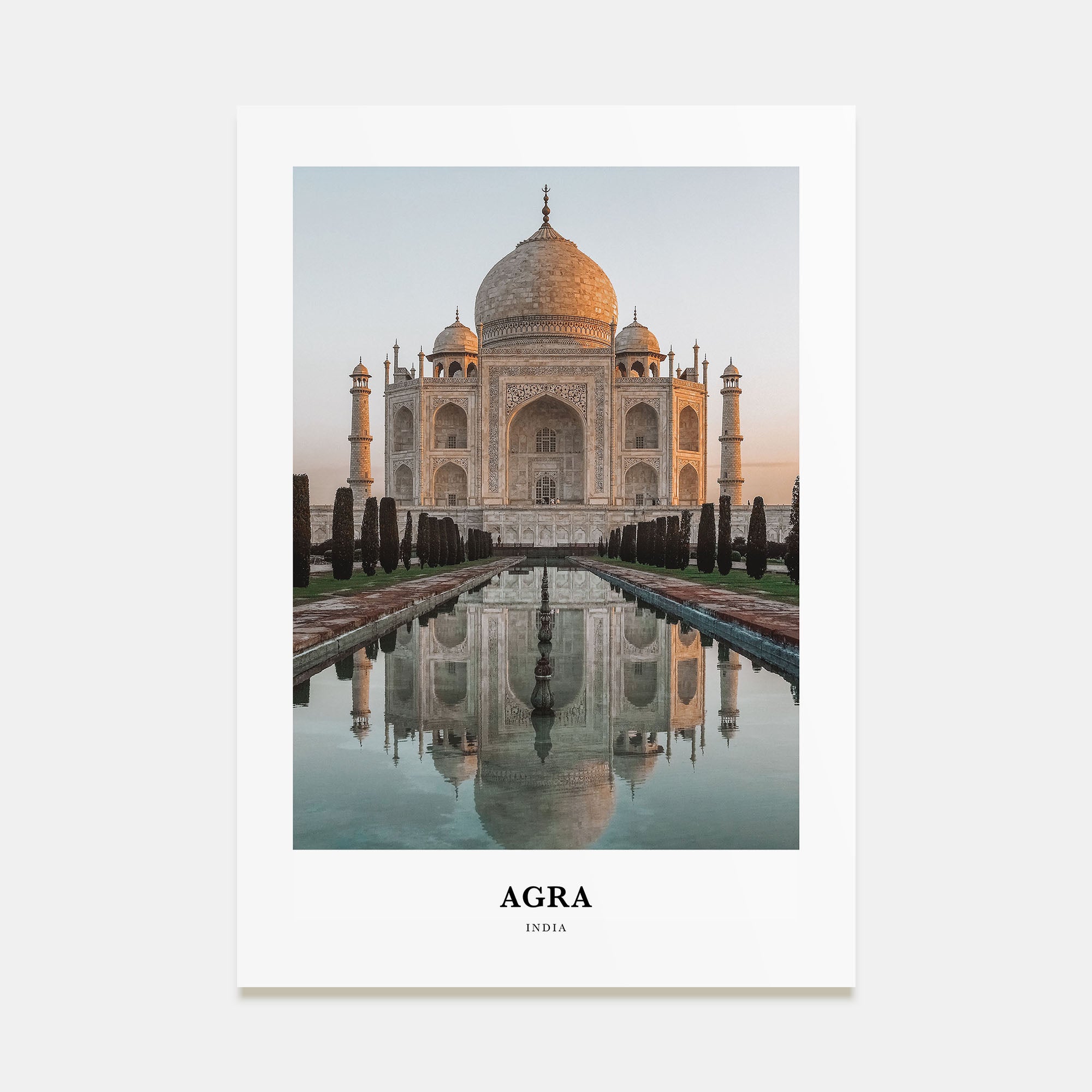 Agra Portrait Color Poster