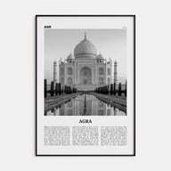 Agra Travel B&W Poster