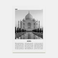 Agra Travel B&W Poster