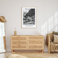 Aguas Calientes Portrait B&W Poster