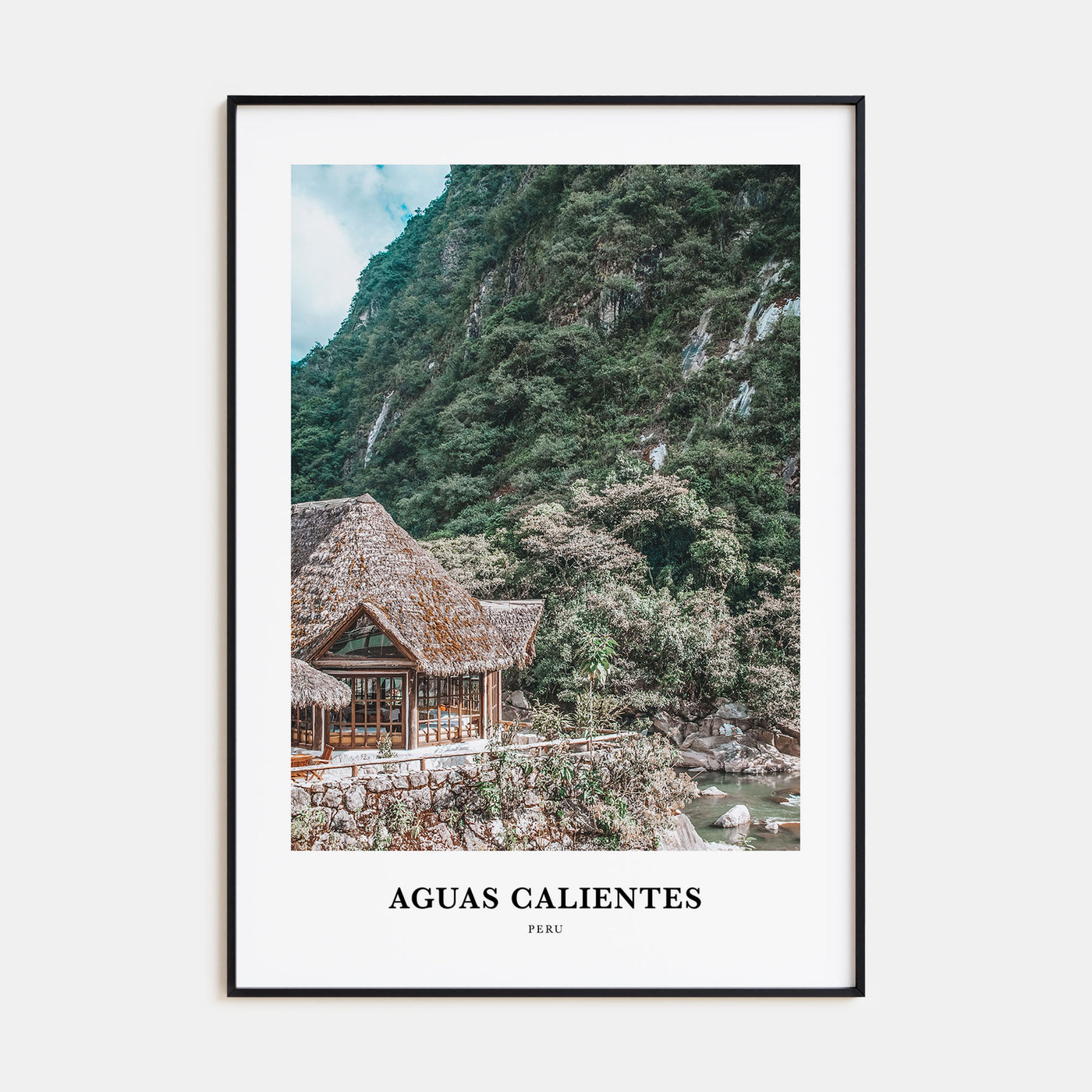Aguas Calientes Portrait Color Poster