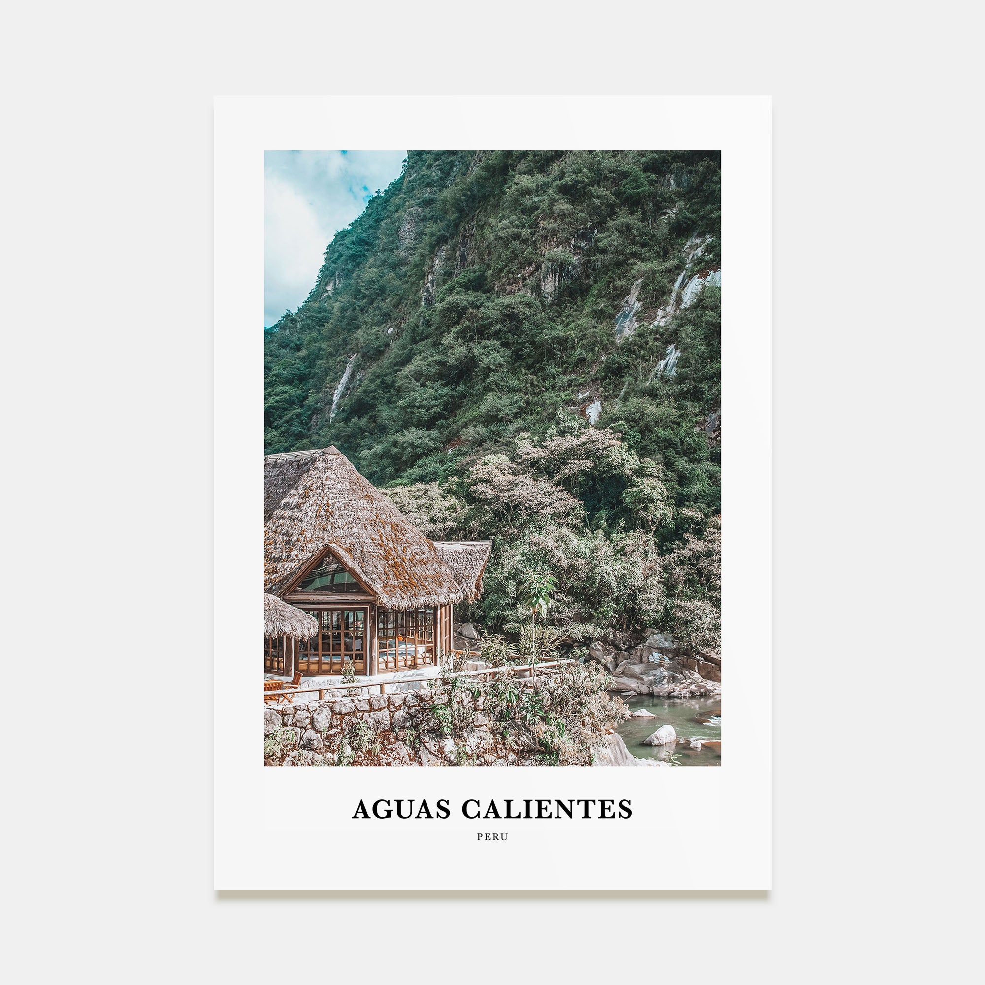 Aguas Calientes Portrait Color Poster
