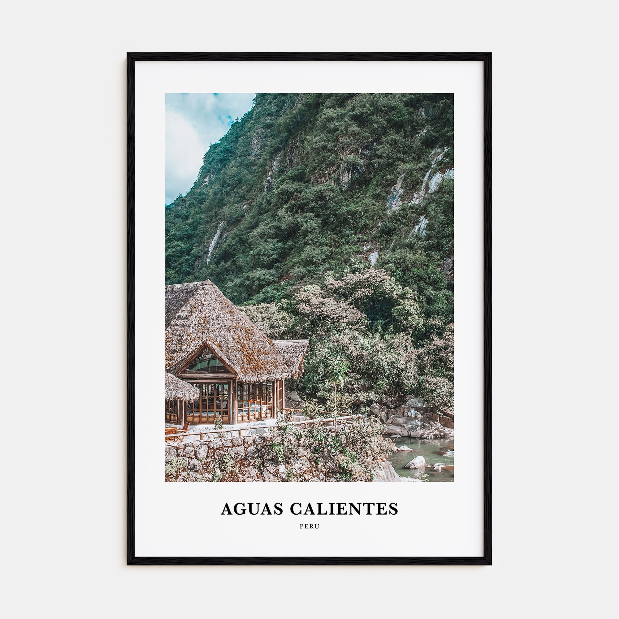 Aguas Calientes Portrait Color Poster