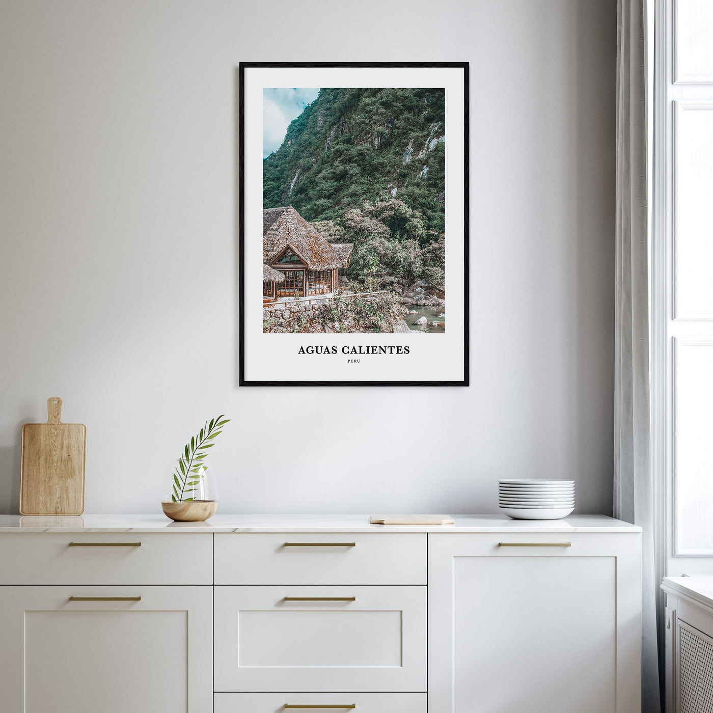 Aguas Calientes Portrait Color Poster